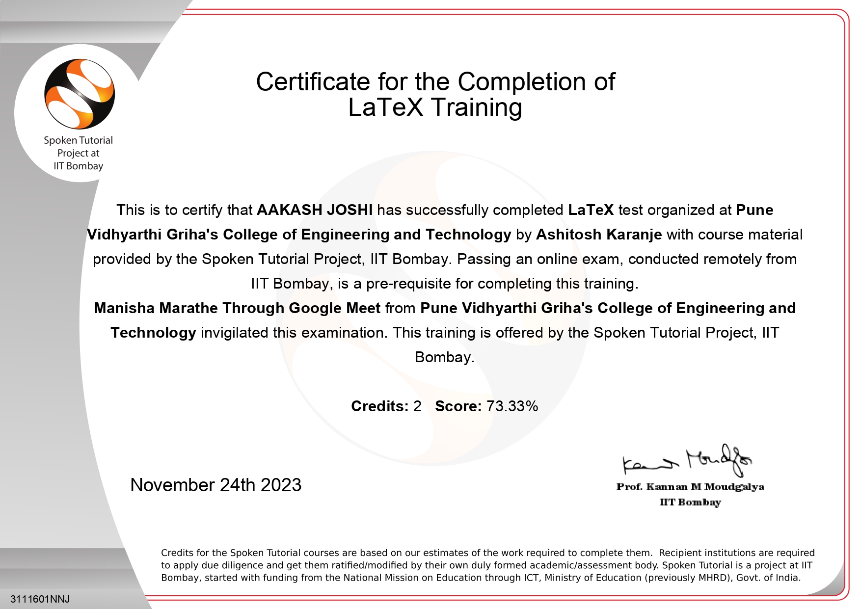 LATEX Training